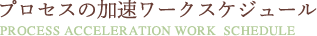 プロセスの加速ワークスケジュール